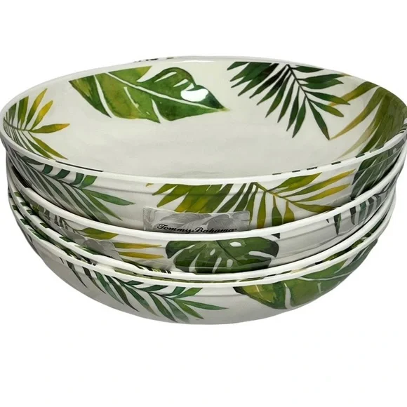 Tommy Bahama Dining Tommy Bahama Salad Pasta Bowls Palm Leaf